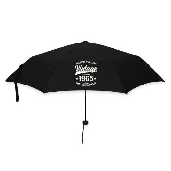 60th Birthday Gift Man Legend February 1965 - Umbrella (small) - black - Front