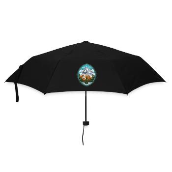 Mountains Nature Symbol - Umbrella (small) - black - Front