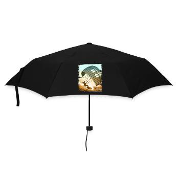 Kitesurfing Kitesurfer Kiteboard - Umbrella (small) - black - Front