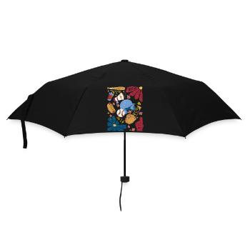 Game Day – Baseball Fan Design - Regenschirm (klein) - Schwarz - Vorne