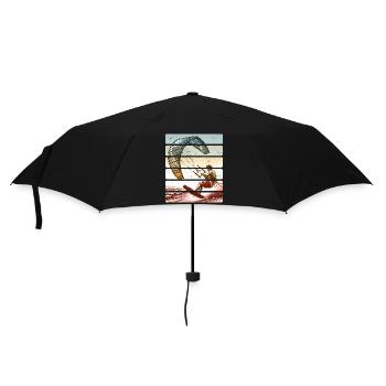 Kitesurfing Kitesurfer Kiteboard - Umbrella (small) - black - Front