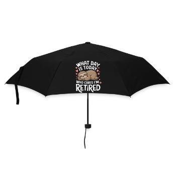 Retirees Retirement Pension Retirement - Umbrella (small) - black - Front