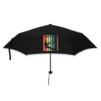 Kitesurfer Kiteboard Kitesurfing Kitesurf - Umbrella (small) - black - Front