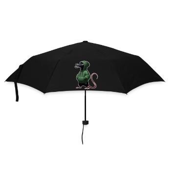 Maus - Regenschirm (klein) - Schwarz - Vorne