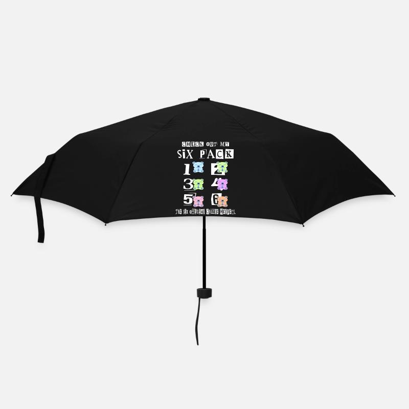 Teddy Cuddle Paquet de six - Parapluie standard - noir