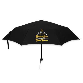 Architekt - Regenschirm (klein) - Schwarz - Vorne