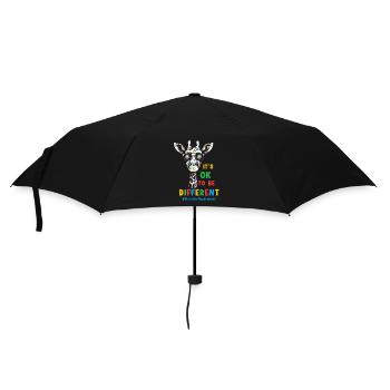 Autismus Autisten - Regenschirm (klein) - Schwarz - Vorne