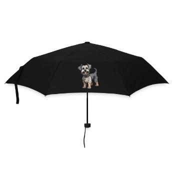 Yorkshire Terrier Dog - Umbrella (small) - black - Front