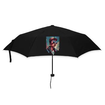 girl girlie wild punk freestyle love peace style - Umbrella (small) - black - Front