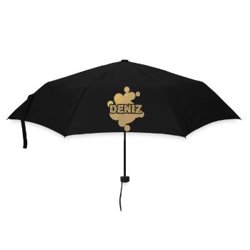 Gift for Deniz - Umbrella (small) - black - Front