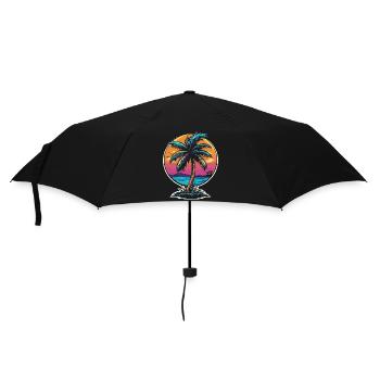 Paume rétro - Parapluie standard - noir - Devant