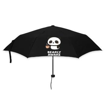 Panda - Bearly awake - Umbrella (small) - black - Front