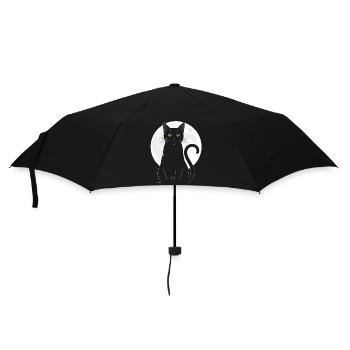 Black Cat Full Moon Mystic for Cat Fans - Umbrella (small) - black - Front