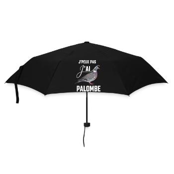 I Can't I Have Pigeon Humor Hunter Gift - Umbrella (small) - black - Front