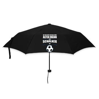 Alter Mann - Schalker Geschenk | Retro Vintage - Regenschirm (klein) - Schwarz - Vorne