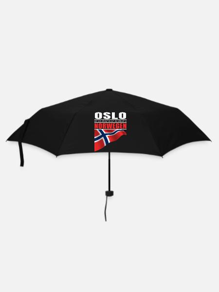 Oslo - Regenschirm (klein) - Schwarz