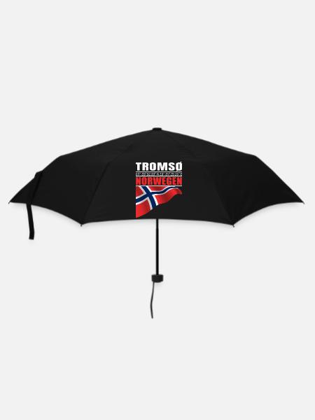 Tromsø - Regenschirm (klein) - Schwarz