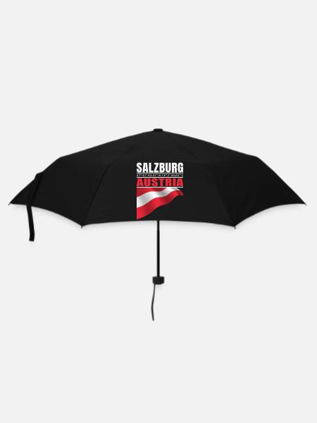 Salzburg - Regenschirm (klein) - Schwarz