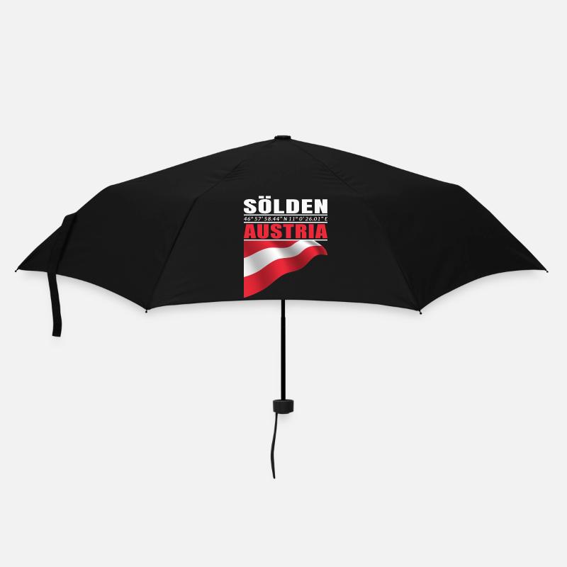Sölden - Regenschirm (klein) - Schwarz