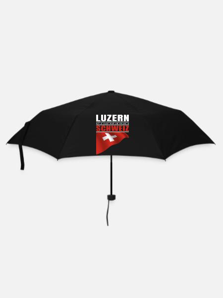 Luzern - Regenschirm (klein) - Schwarz