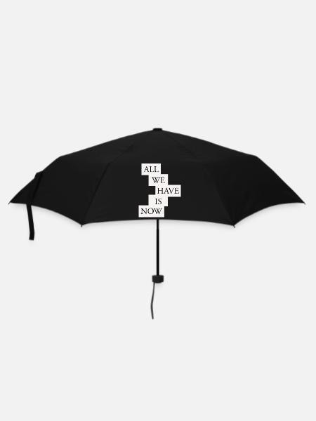 All we have is now - Black/White - Umbrella (small) - black