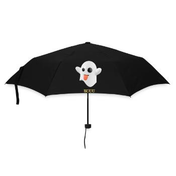 Fantôme duveteux à la langue - Parapluie standard - noir - Devant