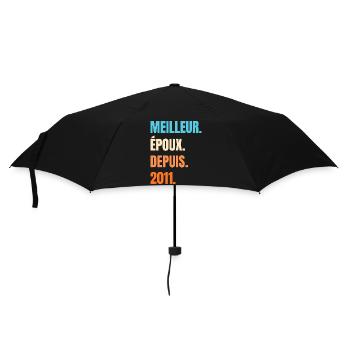 Best Husband Since 2011 Gift Husband - Umbrella (small) - black - Front
