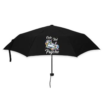 La licorne psychopathe mignonne - Parapluie standard - noir - Devant