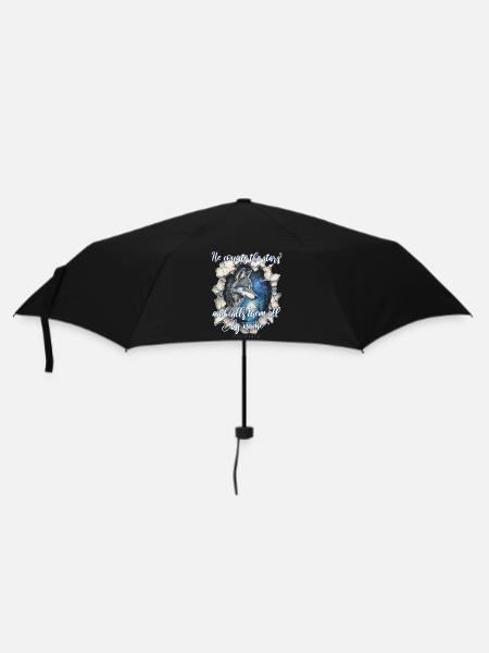 Wolf Christliches Zitat - Regenschirm (klein) - Schwarz