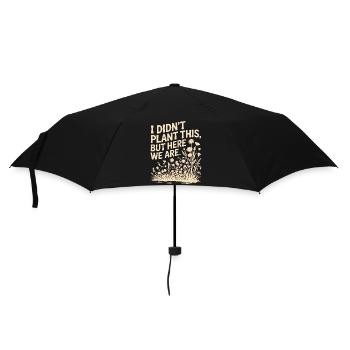 Ich habe dieses Blumenzitat nicht gepflanzt - Regenschirm (klein) - Schwarz - Vorne