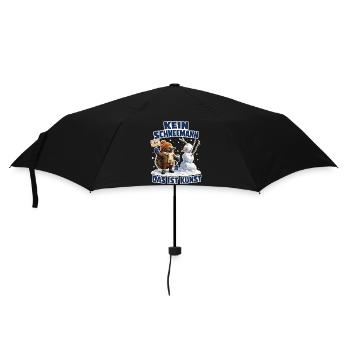 Kein Schneemann. Das ist Kunst - Regenschirm (klein) - Schwarz - Vorne