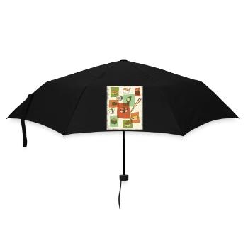 Sushi Heaven Pop Art - Umbrella (small) - black - Front