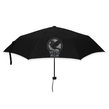 Metal Mom Corbeau Cadeau Heavy Metal Femme - Parapluie standard - noir - Devant