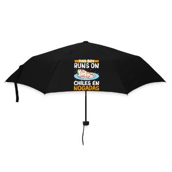 Männer lieben Chiles en Nogadas - Regenschirm (klein) - Schwarz - Vorne