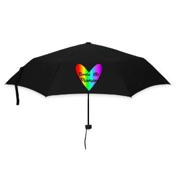 MAMAN. FÊTE DES MÈRES. BONNE FÊTE MAMAN. COEUR - Parapluie standard - noir - Devant