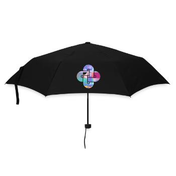 Mosaïque de croix prismatique - Parapluie standard - noir - Devant
