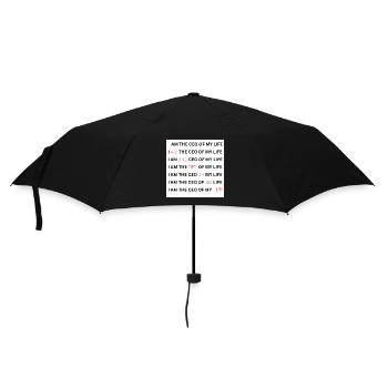 I AM THE CEO OF MY LIFE - Regenschirm (klein) - Schwarz - Vorne