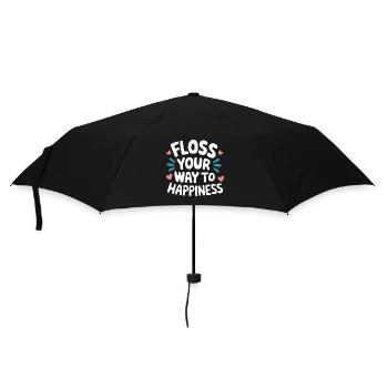 Zahnarzt Zahnarzthelferin Zähne - Regenschirm (klein) - Schwarz - Vorne