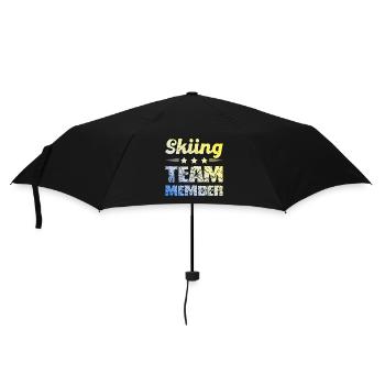 Équipe de ski - Parapluie standard - noir - Devant