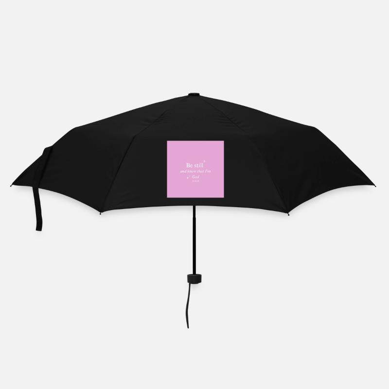 Be still and know that I'm God - Regenschirm (klein) - Schwarz