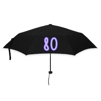 80. 80 YEARS. 80th ANNIVERSARY. 80 YEARS ANNIVERSARY. - Umbrella (small) - black - Front