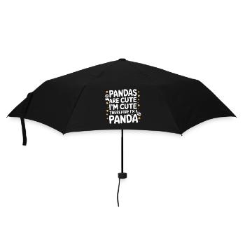 Panda Bear Panda Animal Pandas - Umbrella (small) - black - Front