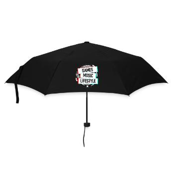 Games Music Lifestyle - Umbrella (small) - black - Front