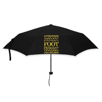 Football humour foot cadeau footballeur - Parapluie standard - noir - Devant