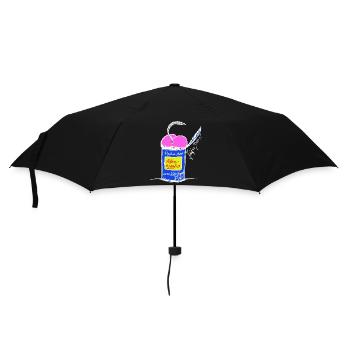 Dose Affenaasch - Regenschirm (klein) - Schwarz - Vorne