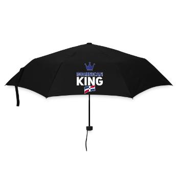Dominikanische Republik | Dominikaner Geschenkidee - Regenschirm (klein) - Schwarz - Vorne