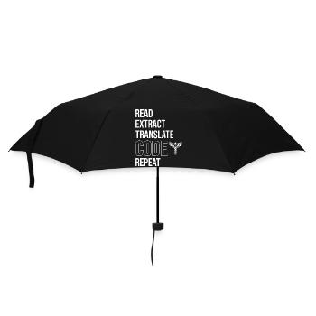 Kodierfachkraft - Regenschirm (klein) - Schwarz - Vorne
