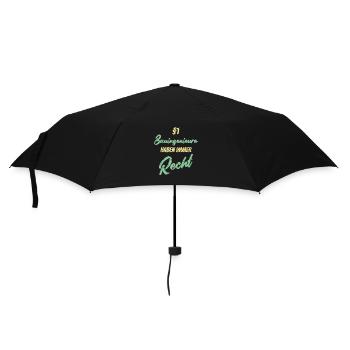 §1 Bauingenieure haben immer Recht - Regenschirm (klein) - Schwarz - Vorne