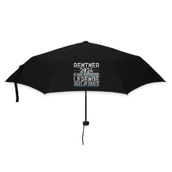 Rentner 2024 Rente Ruhestand 2024 Geschenk - Regenschirm (klein) - Schwarz - Vorne