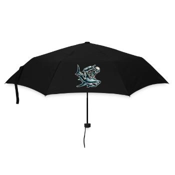 Tauchen Taucher - Regenschirm (klein) - Schwarz - Vorne